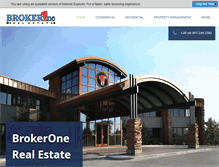 Tablet Screenshot of broker1realestate.com